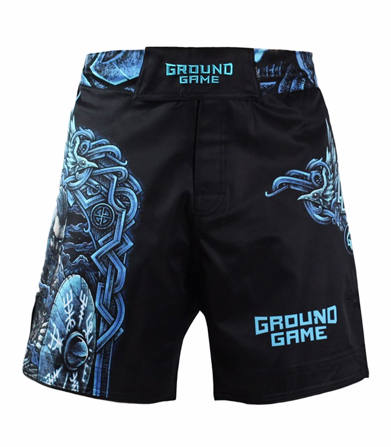 GROUNDGAME vikings MMA FIGHTSHORTS - BLACK